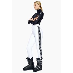 Topshop Sno White Ski Pants US 4 Side Logo Stripe Slim Fit Winter
